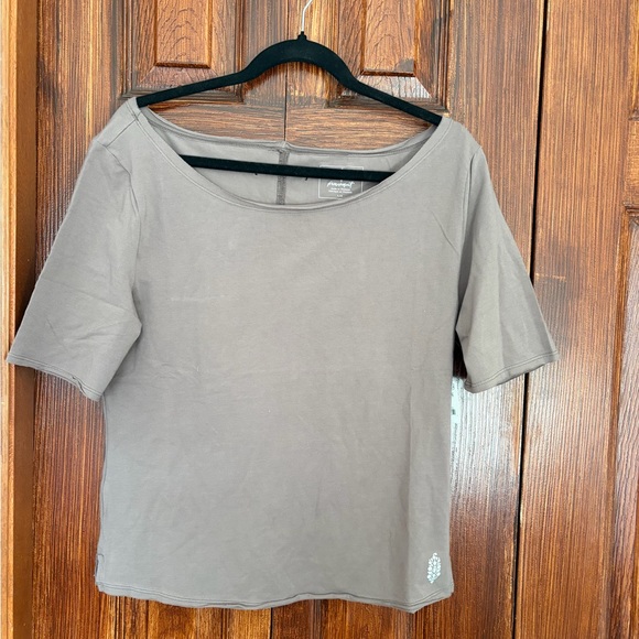 FP Movement by Free People Layered Short-Sleeve Top in Nordic Trail (taupe) - Picture 4 of 4